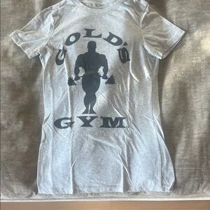 Gold's Gym Gray Women's Short Sleeve Tee